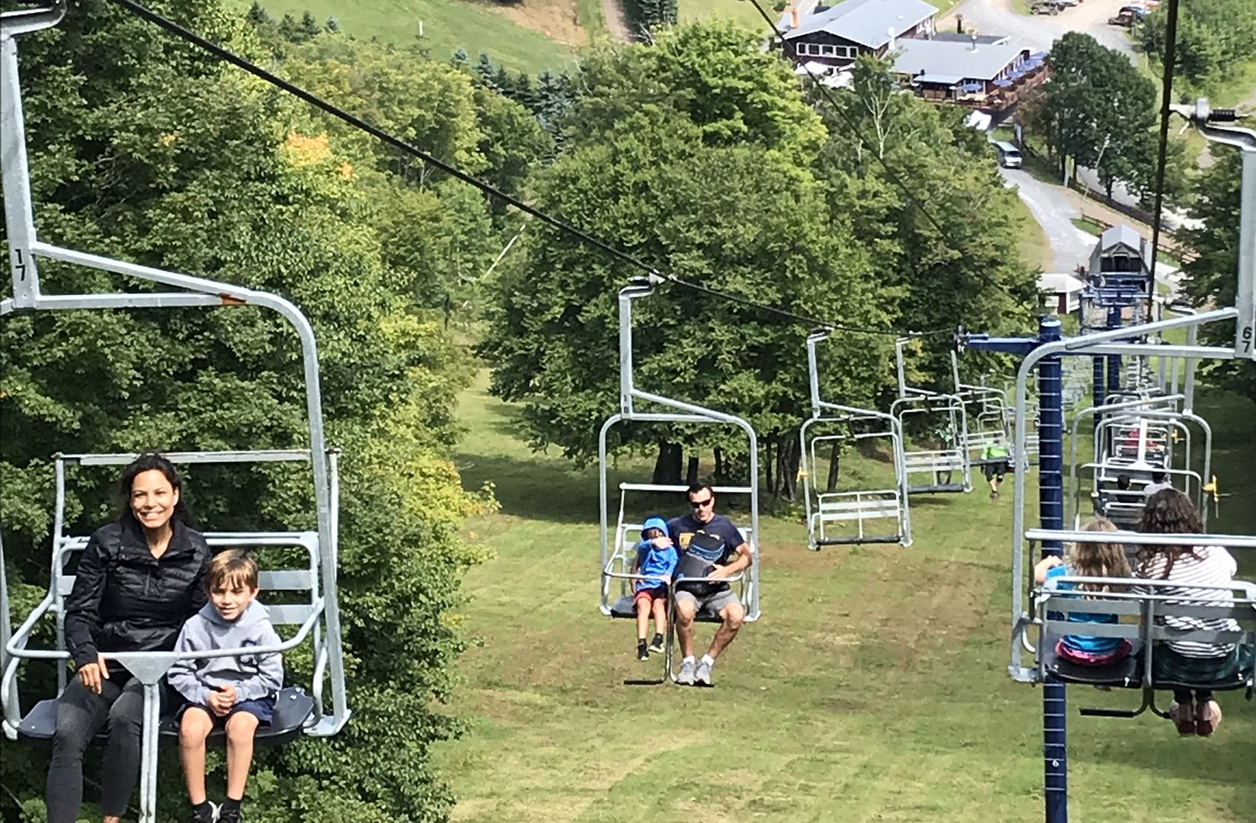 Summer chairlift rides at Plattekill Summer chairlift rides at Plattekill